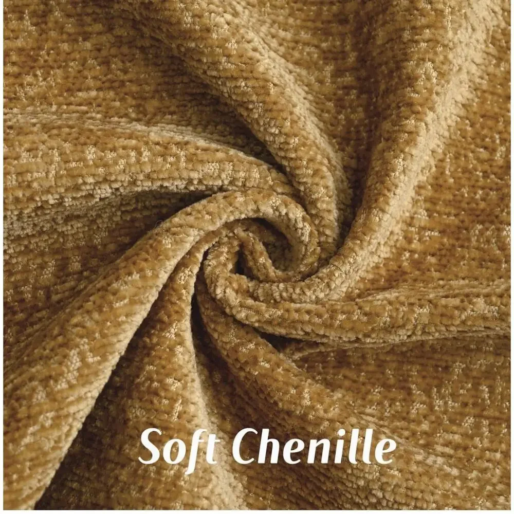 FUTEI Tobacco Chenille Throw Pillow Covers 16x16 Inch Set of 2